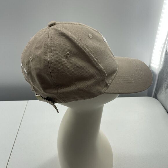 Tesla Strap Back Hat Cap Beige Adult Adjustable 6 Panel - Picture 5 of 12